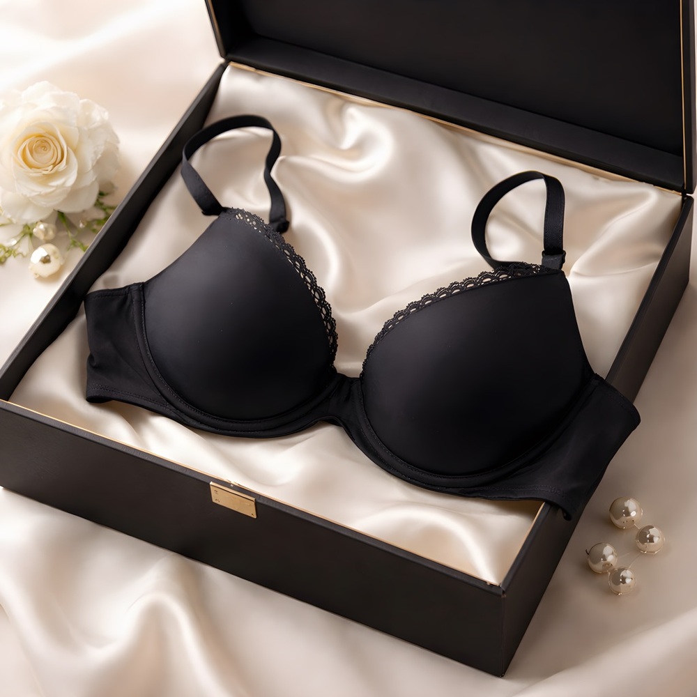 Calvin Klein Black Lace Trim Bra